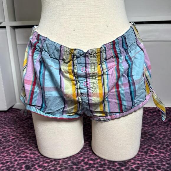 Y2K Vintage PINK Micro Mini Sleep Shorts - Picture 2 of 7